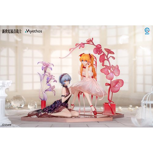 Neon Genesis Evangelion Rei Ayanami and Asuka Shikinami Langley Whisper of Flower Version 1:7 Scale