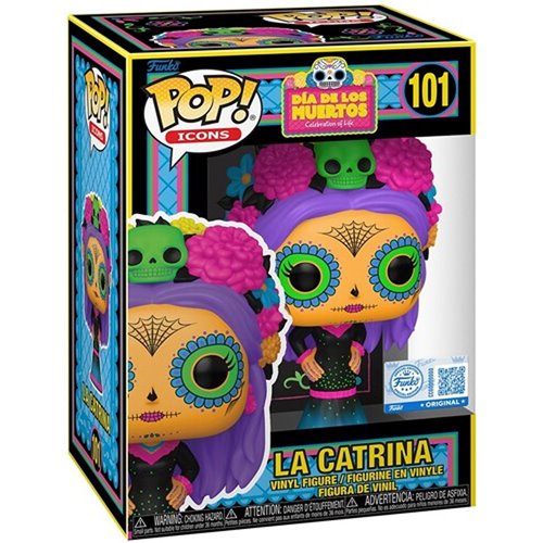 Dia de Los Muertos La Catrina Black Light Funko Pop! Vinyl Figure #101 - AE Exclusive