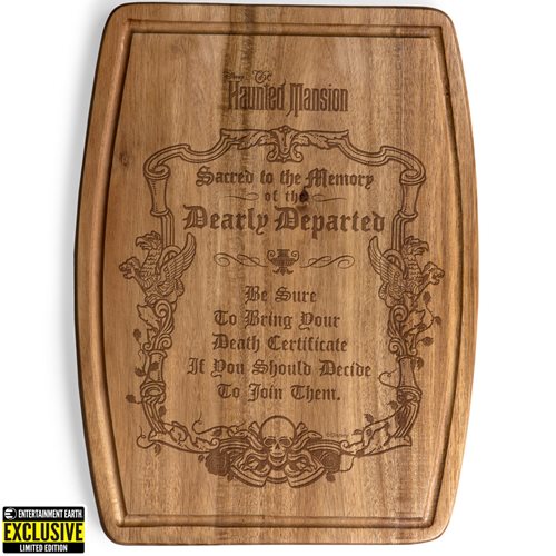 Haunted Mansion Dearly Departed Cutting and Serving Board - Entertainment Earth Exclusive