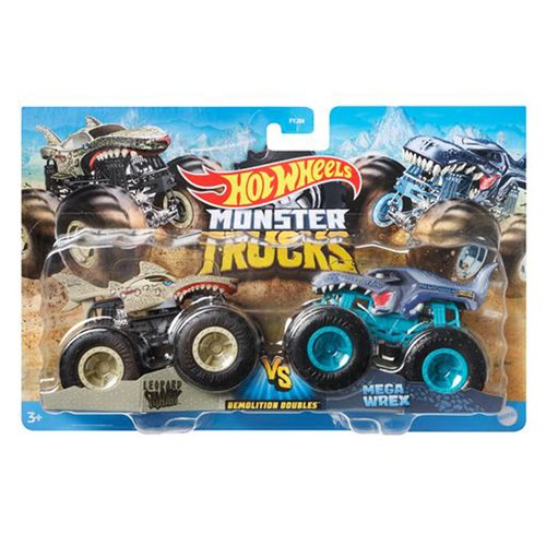 Hot Wheels Monster Trucks Demolition Doubles 1:64 Scale Mix 1 2-Pack Case of 10