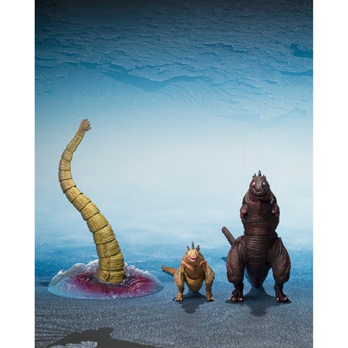 Godzilla 2016 The Second Form, Third Form, and Giant Unidentified Creature S.H.MonsterArts Action Fi