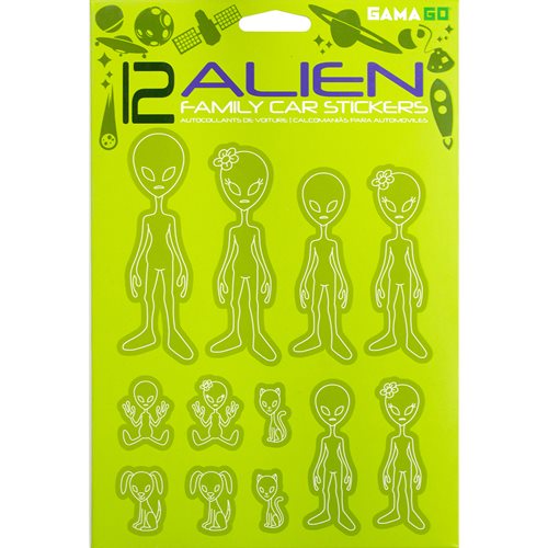 Alien Family Car Stickers