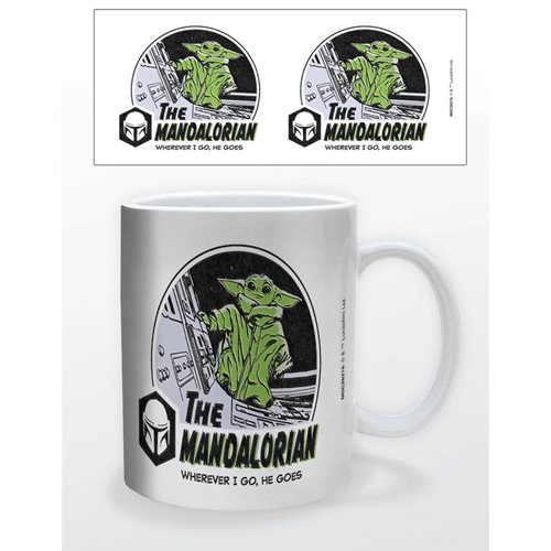 Star Wars: The Mandalorian Wherever I Go He Goes 11 oz. Mug