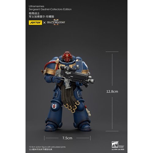 Joy Toy Warhammer Space Marine II Ultramarines Sergeant Gadriel Collectors Edition 1:18 Scale Action