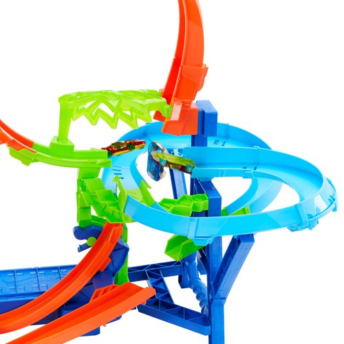 Hot Wheels Stunt Tracks Mid-Air Crash Track Set