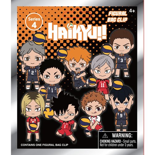 Haikyu!! Series 4 3D Foam Bag Clip Display Case of 24