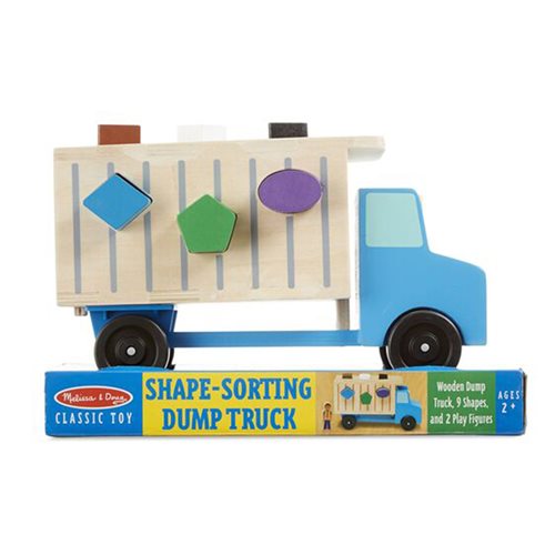 Melissa & Doug Wooden Shape-Sorting Dump Truck