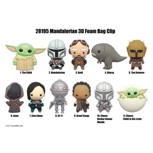 Star Wars: The Mandalorian Figural Bag Clip Random 6-Pack