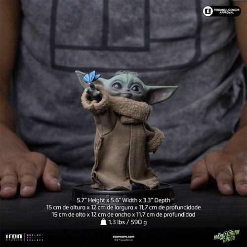 The Mandalorian and Grogu Movie Grogu Butterfly Wonder Limited Edition 1:4 Scale Statue
