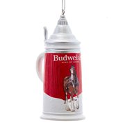 Budweiser Stein Mug 3 3/4-Inch Resin Ornament