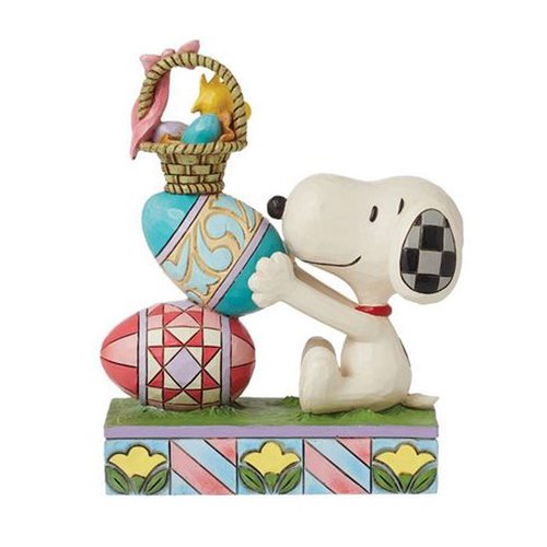 Peanuts Snoopy and Woodstock Stacked Egg By Jim Shore Statue