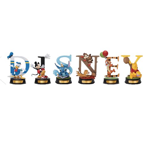 Disney 100 Years of Wonder MDS-004 Mini D-Stage Disney Alphabet Art Blind-Box Mini-Figure Case of 6
