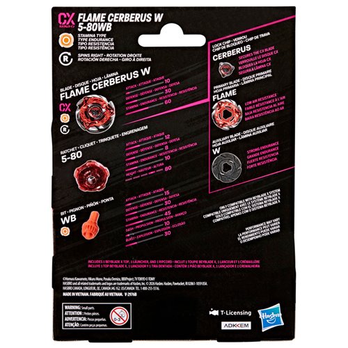 Beyblade X Flame Cerberus W 5-80WB CX Starter Pack Set