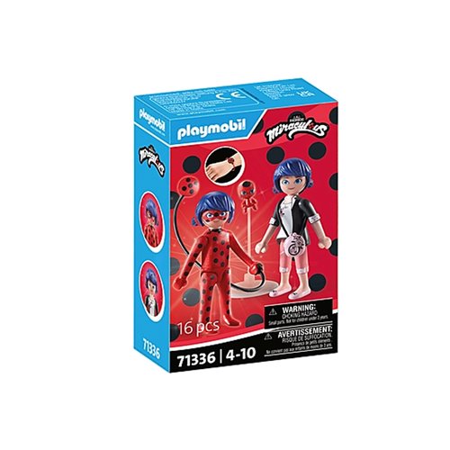 Playmobil 71336 Miraculous Marinette & Ladybug 3-Inch Action Figures