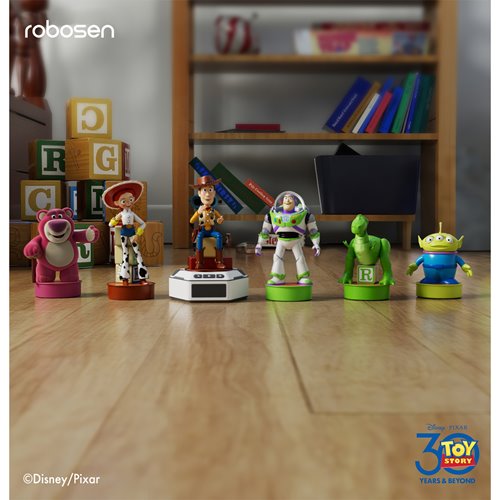 Toy Story Mini Robots Story Pack 6 Toy Story Robots with Base - Buzz Lightyear, Woody, Lotso, Alien,