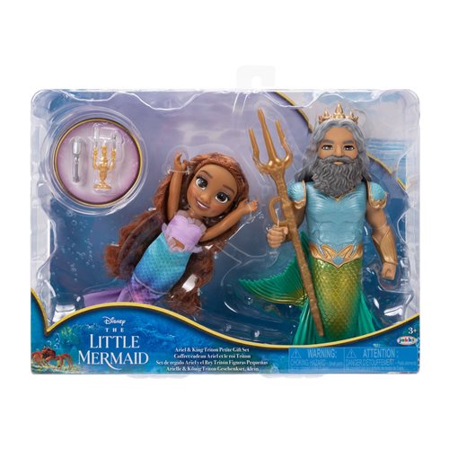 The Little Mermaid Live Action 6-Inch Petite Ariel Triton Set