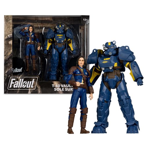 Fallout New Vegas T-60 Vault Tec and Sole Survivor 7-Inch Scale Action Figure 2-Pack - Exclusive