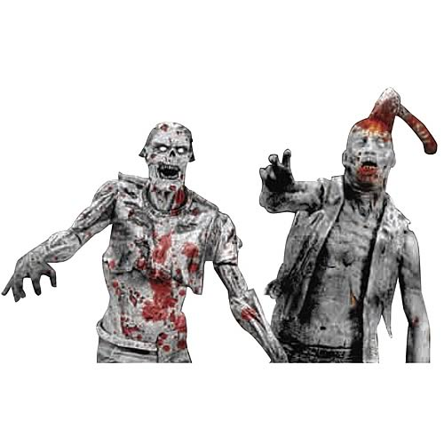Walking Dead Series 1 Zombie Lurker and Roamer Figure 2-Pack