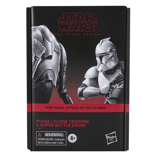 Star Wars The Black Series Phase I Clone Trooper & Super Battle Droid 6-Inch Action Figures