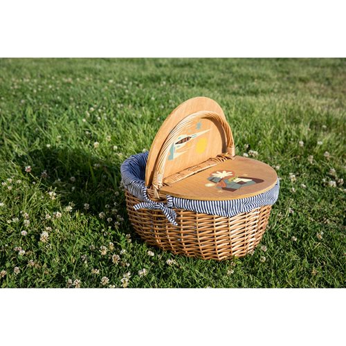 Star Wars: The Mandalorian The Child Navy Blue and White Stripe Country Picnic Basket