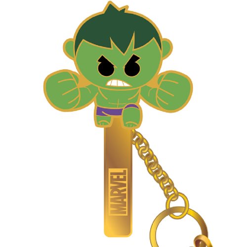 Hulk Colored Pewter Key Chain
