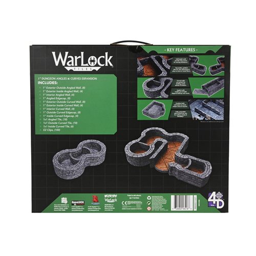 WarLock Tiles Expansion Pack 1-Inch Dungeon Angles & Curves Accessory Pack