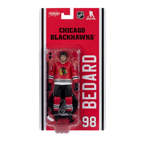 NHL McFarlanes SportsPicks Chicago Blackhawks Connor Bedard 6-Inch Scale Articulated Action Figure