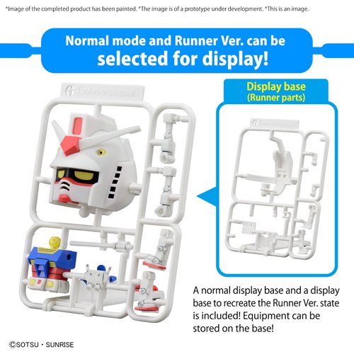 Mobile Suit Gundam Gunpla-kun DX 1:1 Scale Model Kit with Runner Version Recreation Parts