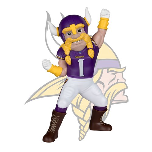 NFL SportsPicks Minnesota Vikings Viktor the Viking Mascot 8-Inch Posed Figure