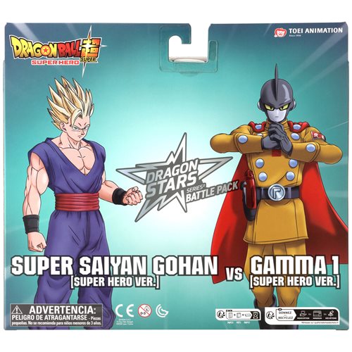 Dragon Ball Super Hero Dragon Stars Battle Pack Super Saiyan Gohan vs. Gamma 1 Action Figure 2-Pack