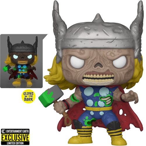 Marvel Zombies Thor Glow-in-the-Dark Funko Pop! Figure - Entertainment Earth Exclusive, Not Mint