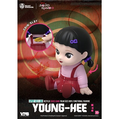 Squid Game VPBP-031 Palm Size Vinyl Functional Piggy Bank Blind Box Case of 6
