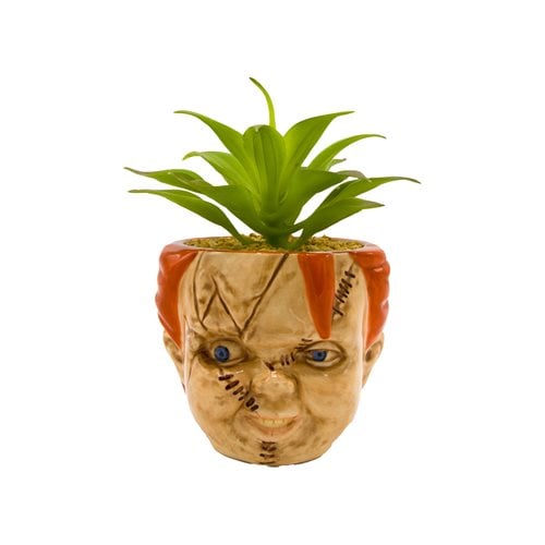 Child's Play Chucky Face Ceramic Planter
