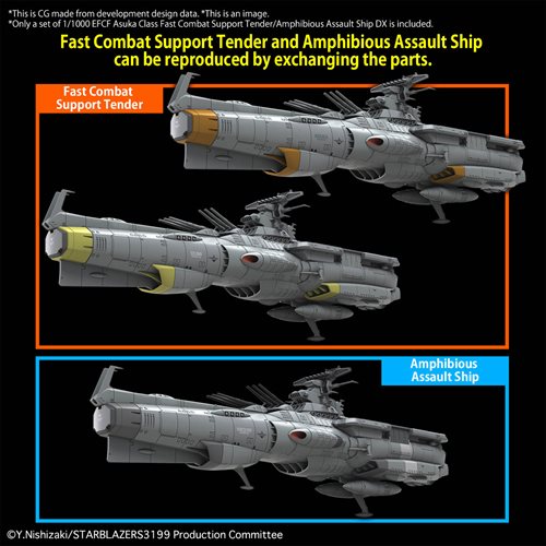 Be Forever Yamato: Rebel 3199 EFCF Asuka Class Fast Combat Support Tender/Amphibious Assault Ship DX
