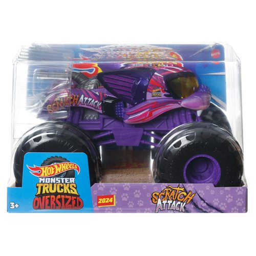 Hot Wheels Monster Trucks 1:24 Scale Vehicle 2024 Mix 11 Case of 4