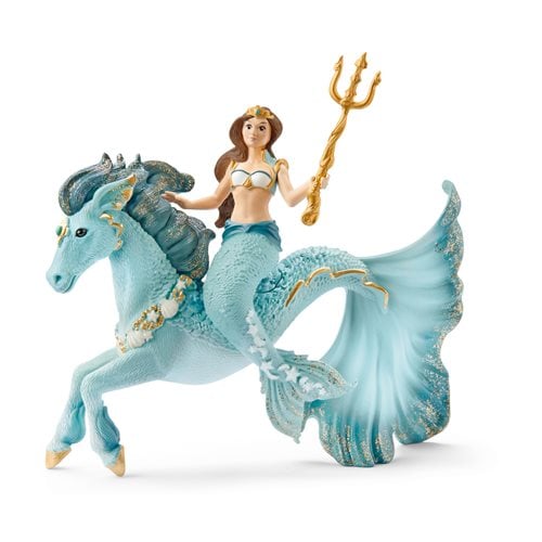 Bayala Mermaid Eyela Riding Underwater Horse Collectible Figure