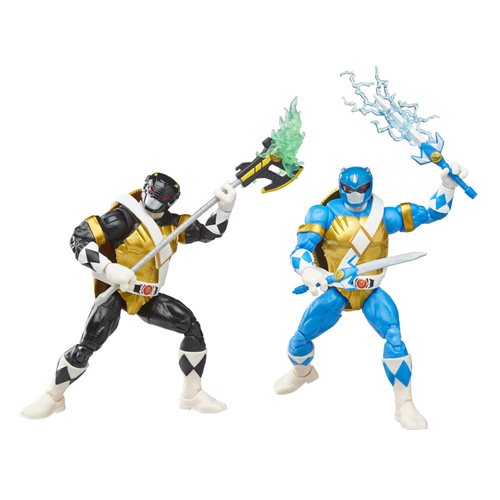 Power Rangers X Teenage Mutant Ninja Turtles Lightning Collection Donatello Black and Leonardo Blue