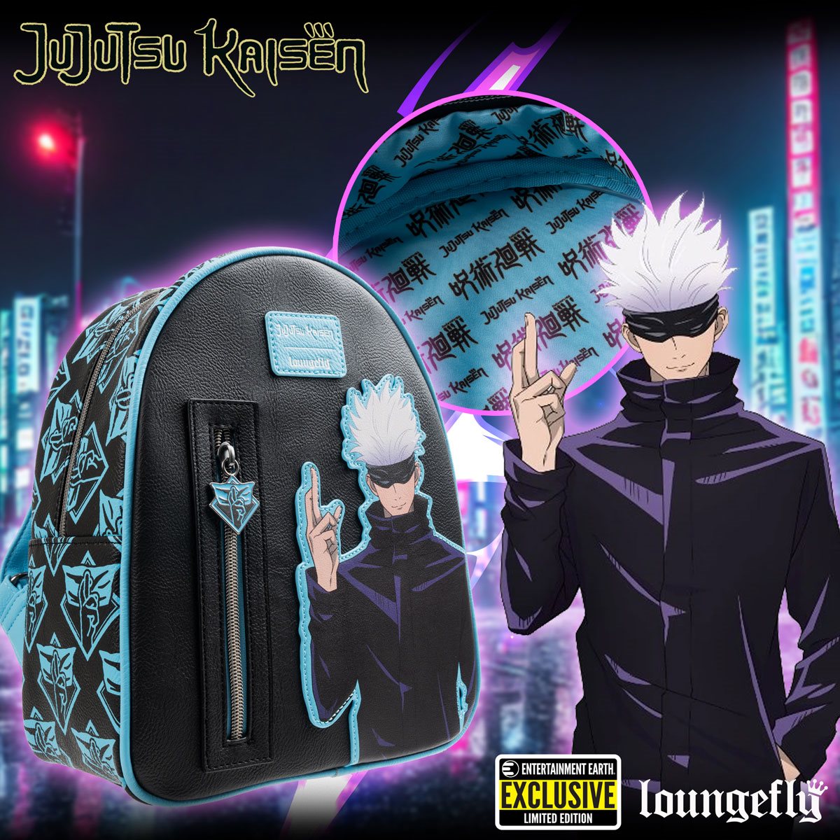 Loungefly: Jujutsu Kaisen - Gojo Character Mini Backpack | at Mighty Ape NZ