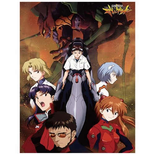 Evangelion Group In City Sublimination Throw Blanket
