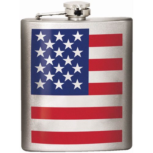 American Flag Hip Flask
