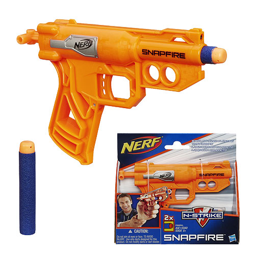 NEW Read! Nerf N-Strike SNAPFIRE Stealth-Sized Blaster Snap Fire Soft Dart Gun 