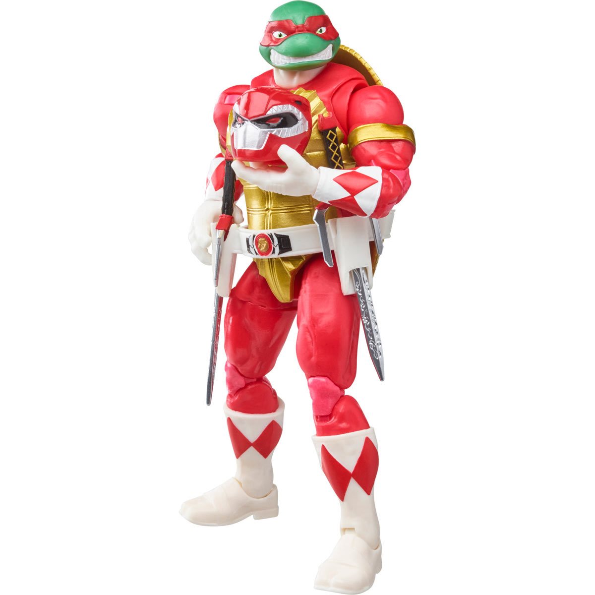 Power Rangers X Teenage Mutant Ninja Turtles Lightning Collection Foot Tommy and Raphael Red Action Figures