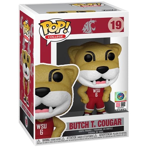 Washington State University Mascot Butch T Cougar Pop! Vinyl Figure
