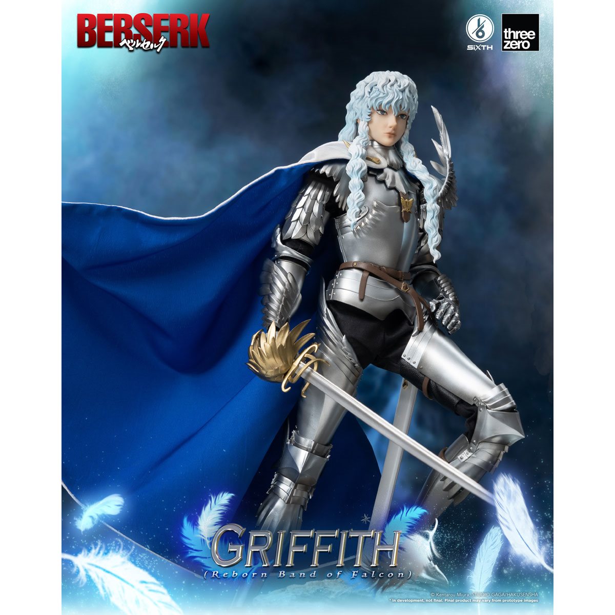 Berserk 1/6 Scale Articulated Figure: Griffith (Reborn Band of Falcon) -  Bitcoin & Lightning accepted