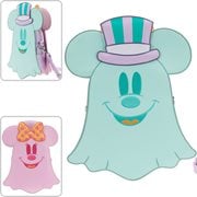 Disney Pastel Ghost Minnie and Mickey Glow-in-the-Dark Zip Crossbody Purse