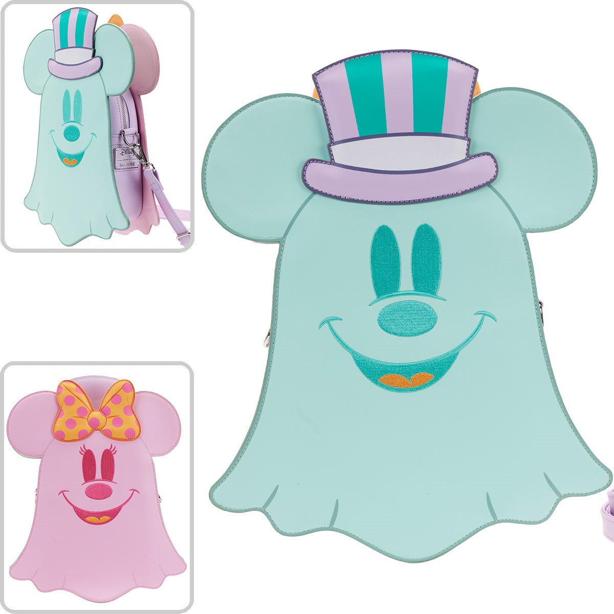 Disney Pastel Ghost Minnie Glow in The Dark Wallet