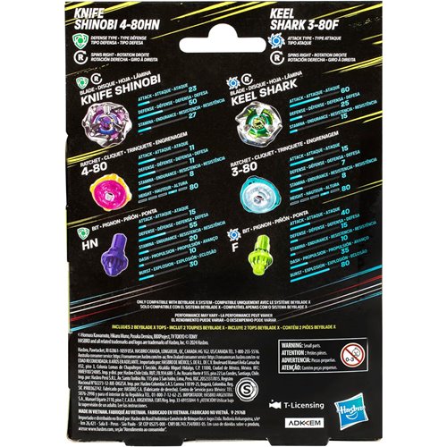 Beyblade X Dual Pack Tops Wave 1 Set of 3