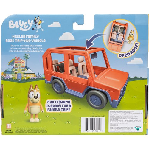 Bluey Series 11 Heeler Family Road Trip 4WD Vehicle