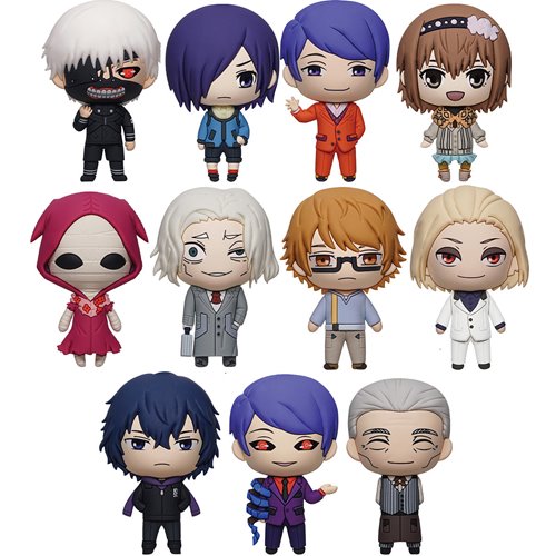 Tokyo Ghoul 10th Anniversary Series 2 3D Foam Bag Clip Random 6-Pack