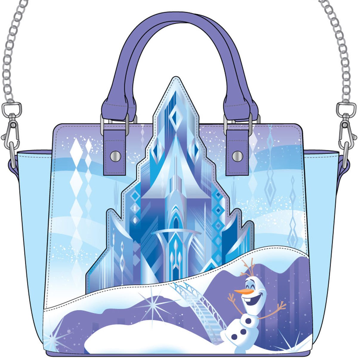 Disney Frozen 2 Elsa Blue and White Passport Bag Purse Believe In The  Journey | eBay